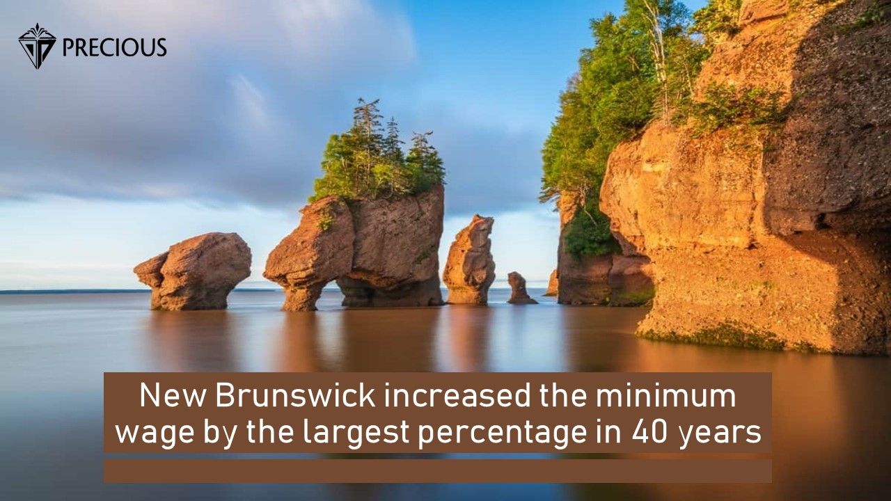 New Brunswick increased the minimum wage by the largest percentage in